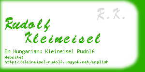 rudolf kleineisel business card